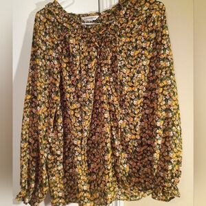 ✨Counterparts Multicolor Floral Blouse Size Large